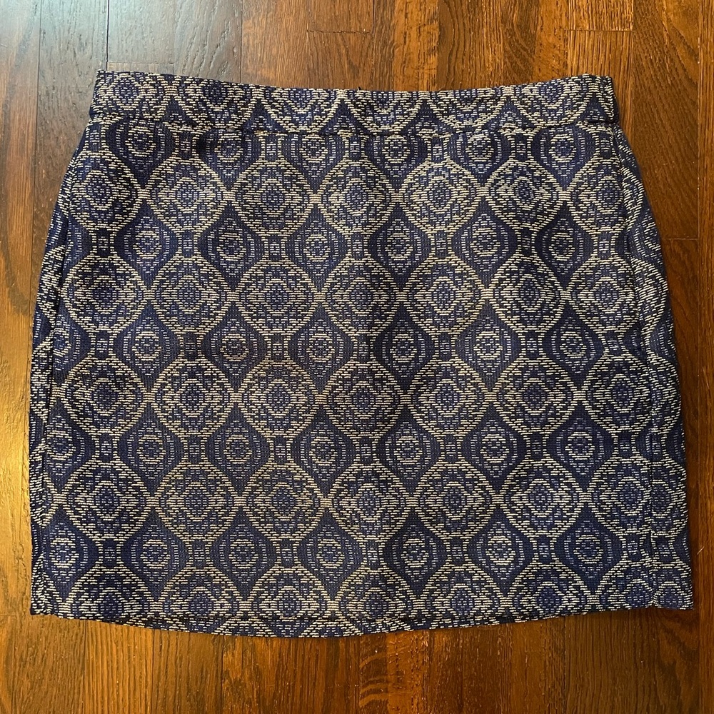 J Crew Blue Skirt Size 12